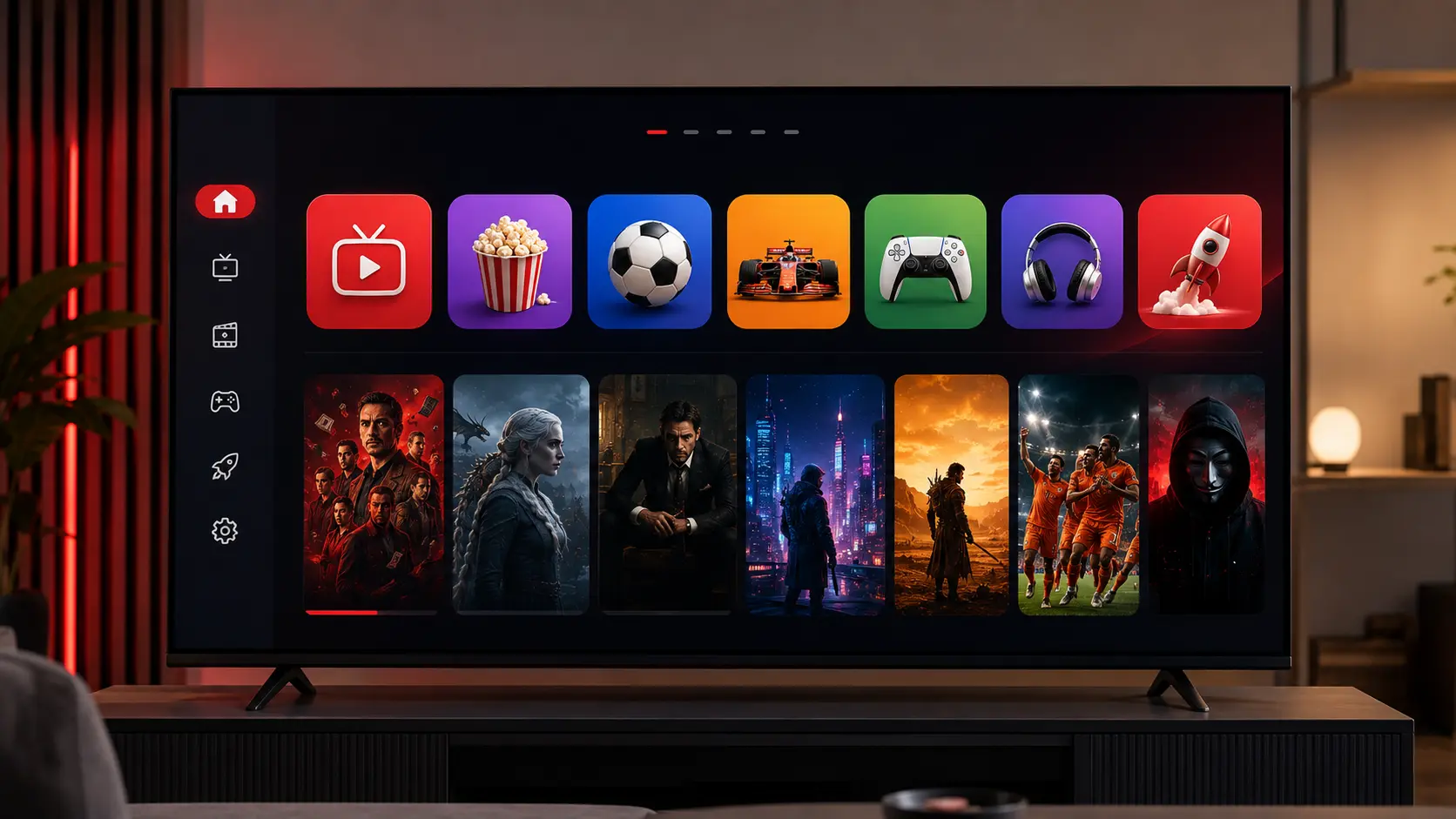 Space IPTV interface op Smart TV voor IPTV kopen in Nederland