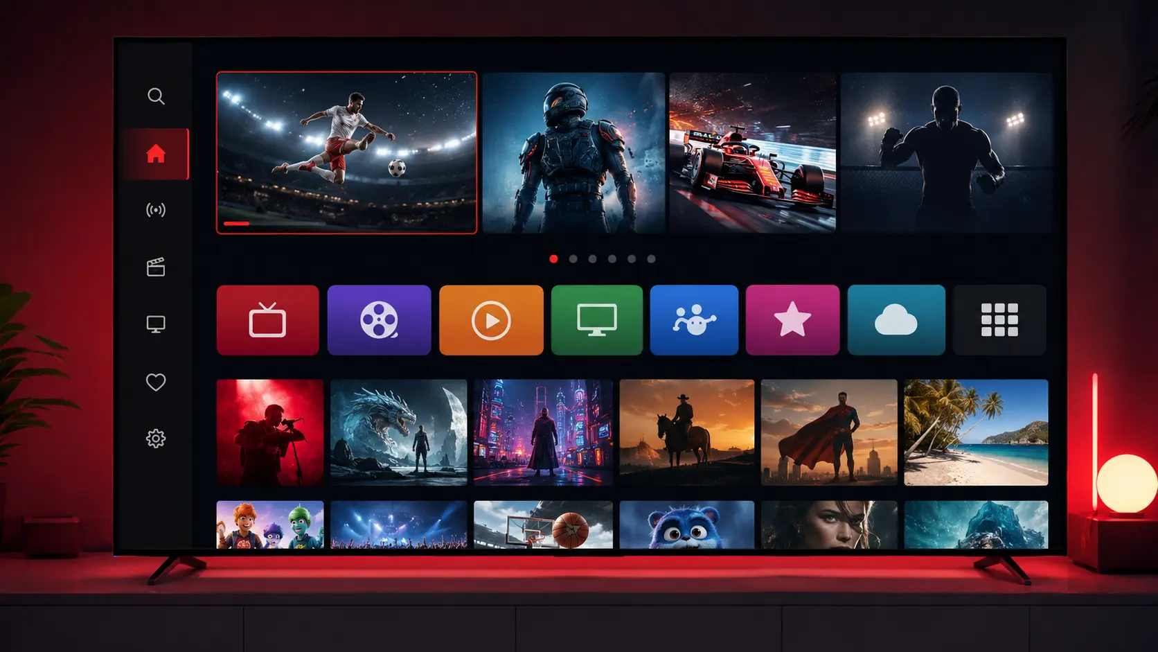 IPTV kopen bij Space IPTV op Smart TV met live kanalen