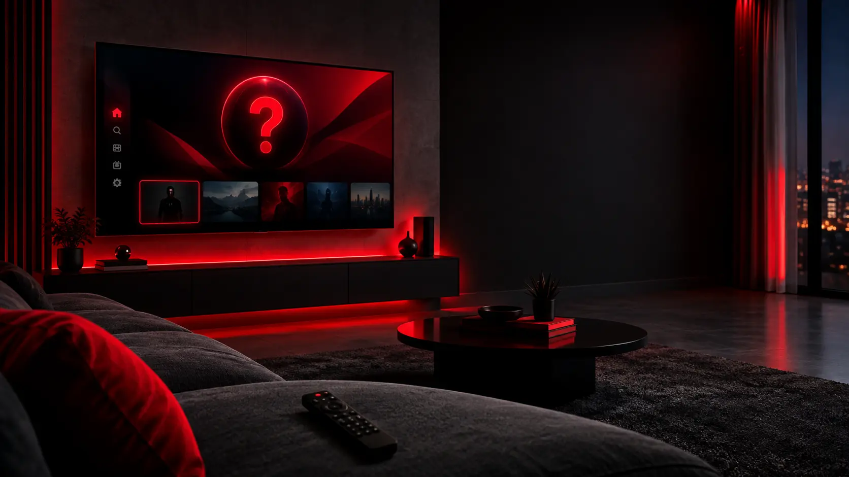 IPTV veelgestelde vragen: Space IPTV kijken op een Smart TV in de woonkamer