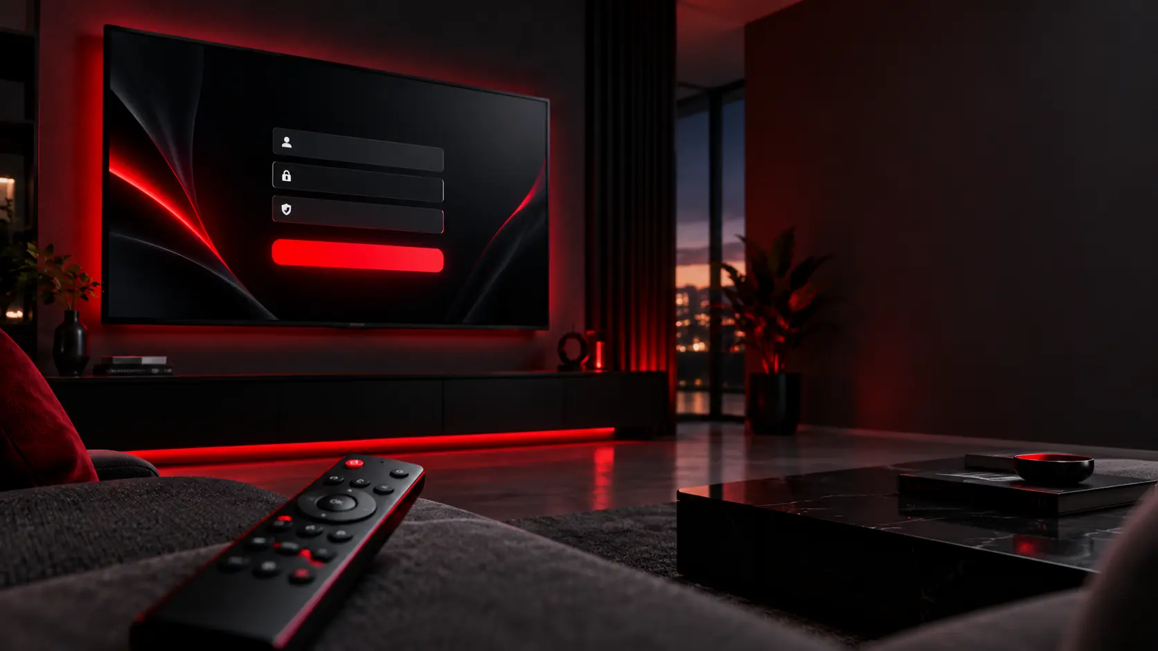 IPTV Smarters Pro instellen: inlogscherm met Xtream Codes op een Smart TV